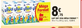 E.Leclerc Lait UHT Viva Mega Format offre