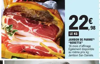 E.Leclerc Jambon de Parme Beretta offre