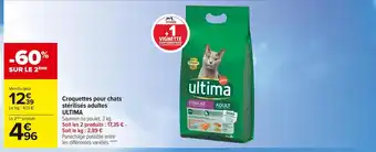 Carrefour Market Ultima croquettes pour chats stérilisés adultes offre