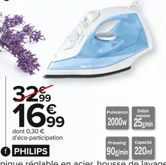 Carrefour Market Philips fer vapeur offre
