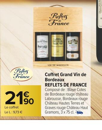 Carrefour Market Reflets de france coffret grand vin de bordeaux offre