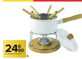 Carrefour Market Service à fondue 12 pièces offre