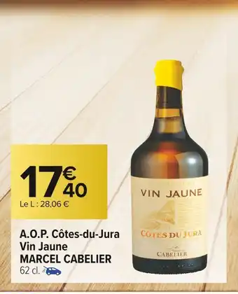 Marcel cabelier a.o.p. côtes-du-jura vin jaune