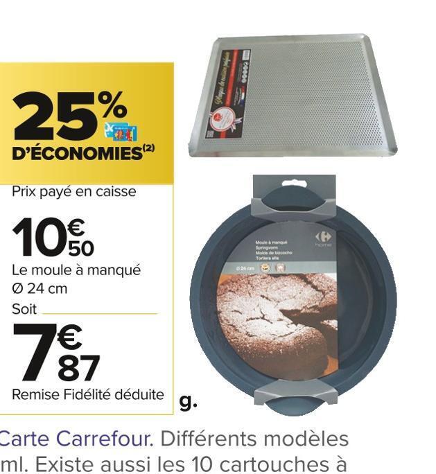 Promo Plaque de cuisson et moules chez Carrefour Market