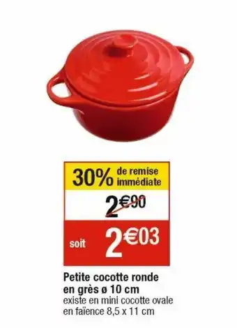 Cora x Carrefour Cocotte offre