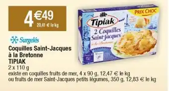 Cora x Carrefour Coquilles saint-jacques tipiak offre