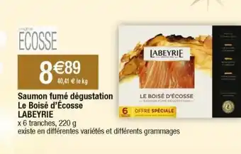 Cora x Carrefour Saumon fumé labeyrie offre