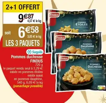 Cora x Carrefour Frites surgelées findus offre