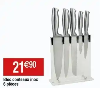Cora x Carrefour Bloc à couteaux offre
