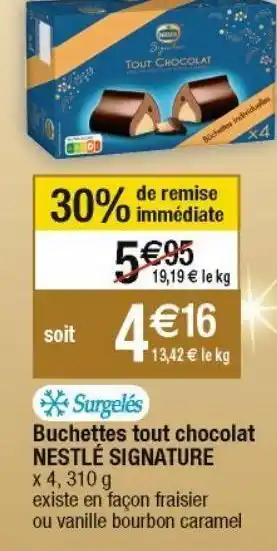 Cora x Carrefour Bûche de noël nestlé offre