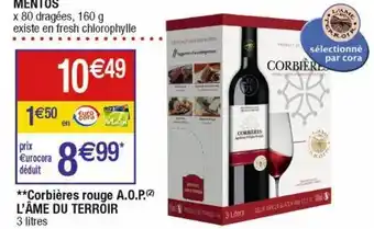 Cora x Carrefour Vin rouge offre