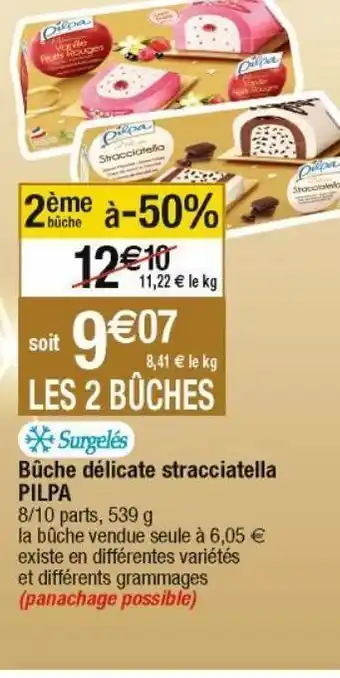 Cora x Carrefour Bûche de noël pilpa offre
