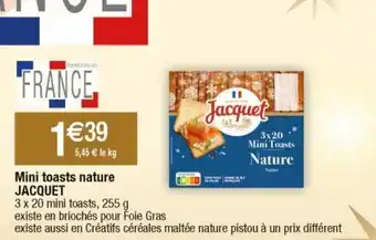 Cora x Carrefour Toasts jacquet offre