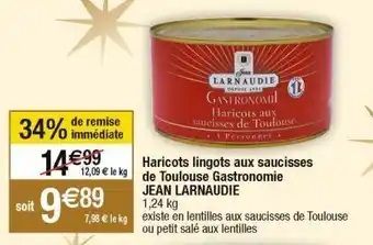Cora x Carrefour Haricots jean larnaudie offre