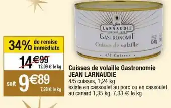 Cora x Carrefour Cuisses de poulet jean larnaudie offre