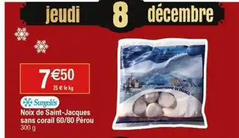 Cora x Carrefour Coquilles saint-jacques offre