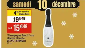Cora x Carrefour Champagne brut offre
