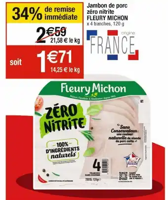 Cora x Carrefour Jambon fleury michon offre