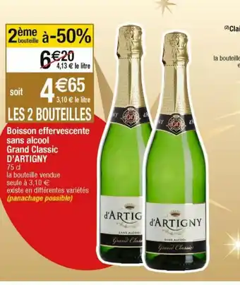 Cora Boisson Effervescente Sans Alcool Grand Classic D'Artigny offre