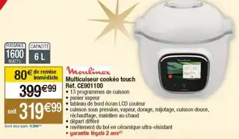 Cora x Carrefour Multicuiseur Cookeo Touch offre