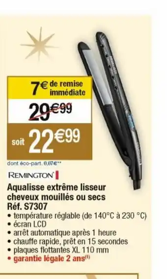 Cora x Carrefour Aqualisse Extreme Lisseur Cheveux Mouilles Ou Secs offre