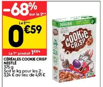 Leader Price Céréales cookie crisp nestlé offre