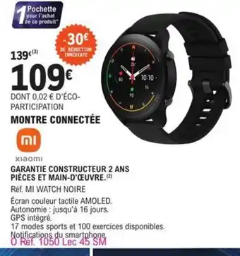 E.Leclerc Montre Connectée offre