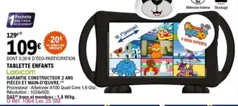 E.Leclerc Tablette Enfants offre