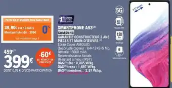 E.Leclerc Smartphone A53 offre