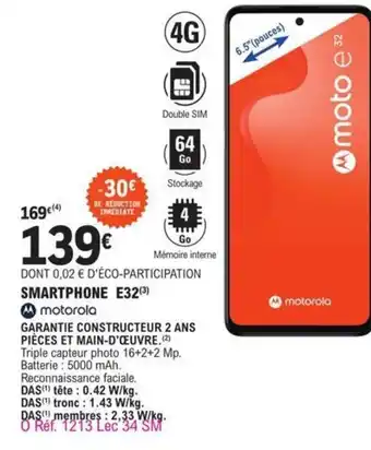 Smartphone E32 Motorola