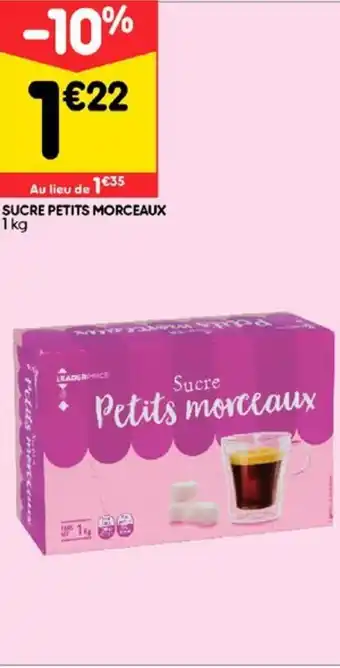 Leader Price Sucre petits morceaux offre