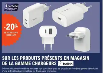 E.Leclerc Sur Les Produits Présents En Magasin De La Gamme Chargeurs offre