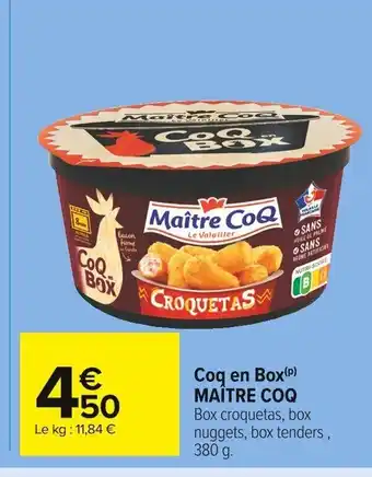 Carrefour Market Coq en Box Maitre COQ offre