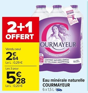 Carrefour Market Eau Minérale Naturelle Courmayeur offre