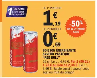E.Leclerc Boisson Energisante Saveur Pasteque Red bull offre