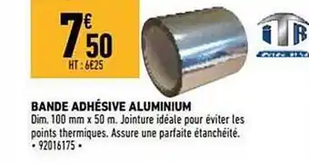 Brico Cash Bande adhésive aluminium offre
