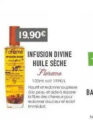 Naturalia Infusion divine huile sèche florame offre