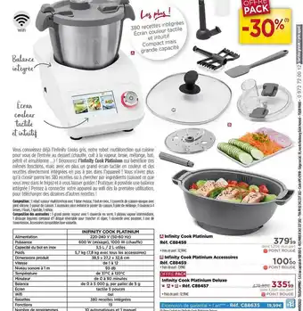 Teleshopping Infinity cook platinium, infinity cook platinium accessoires offre