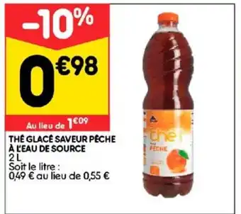 Leader Price The glacé saveur pêche offre