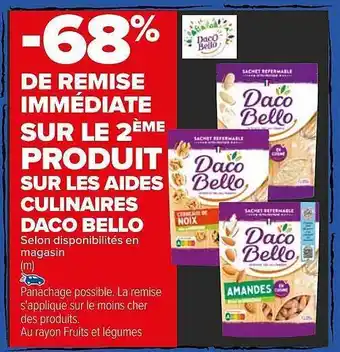Carrefour Les aides culinaires daco bello offre
