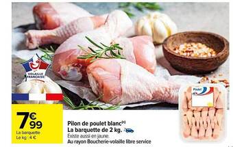 Carrefour Pilon de poulet blanc offre