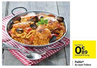 Carrefour Paëlla offre
