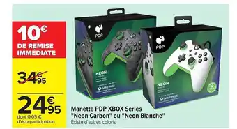 Carrefour Manette pdp xbox séries offre