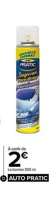 Carrefour Bombe 300ml auto pratic offre