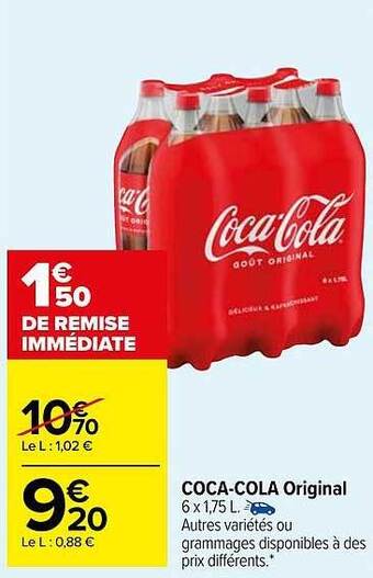 Carrefour Market Coca-cola original offre