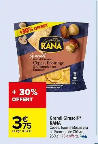 Carrefour Market Grandi girasoli rana offre