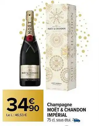 Carrefour Market Champagne moët & chandon impérial offre