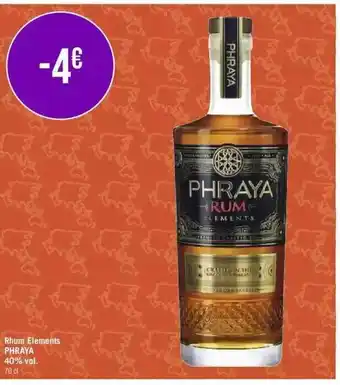 Géant Casino Rhum éléments phraya offre