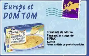 Géant Casino Brandade de morue parmentier surgelée tipiak offre