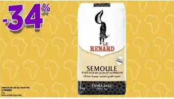 Semoule de blé dur extra-fine le renard